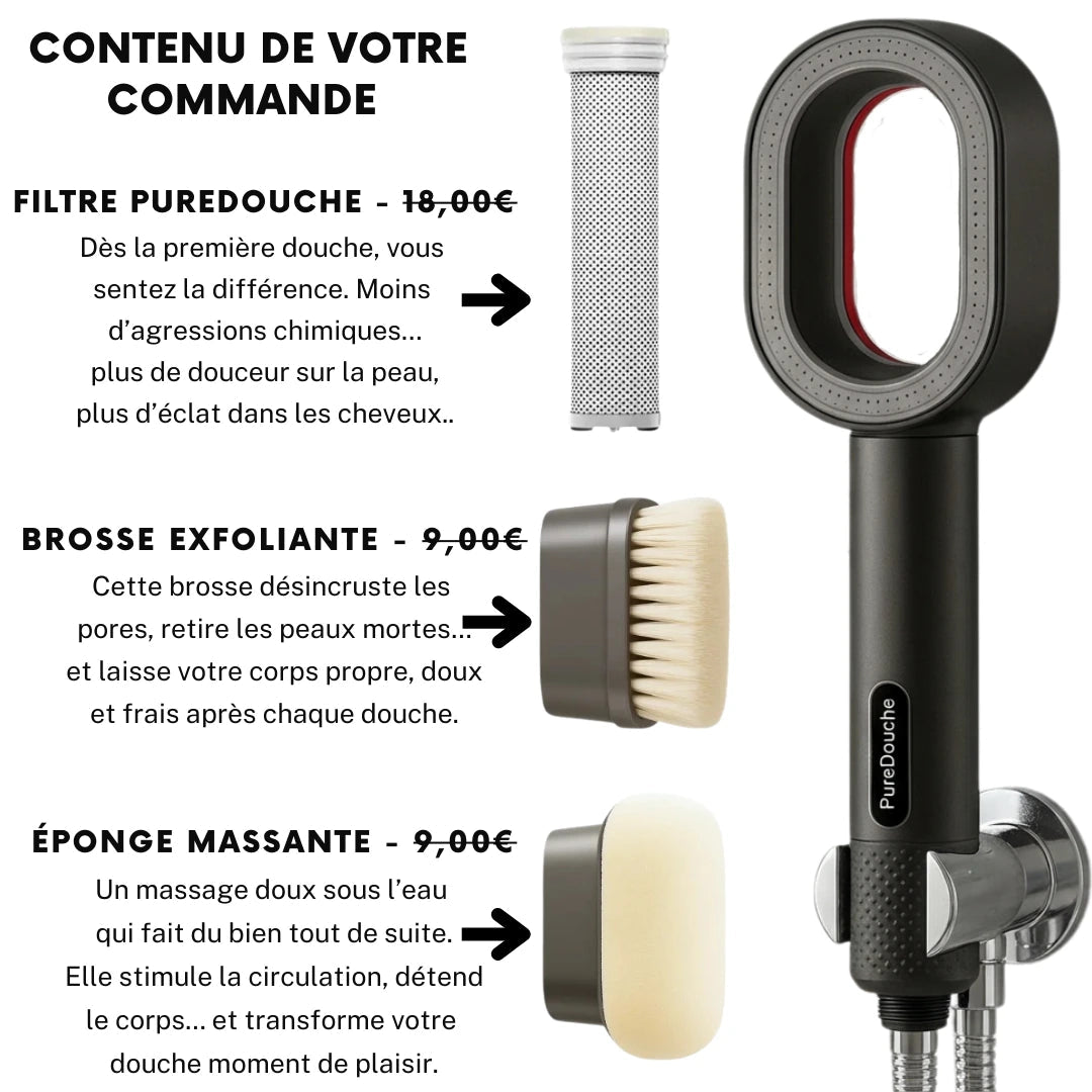 PureDouche® : Stoppez les dégâts invisibles causés par votre eau.
