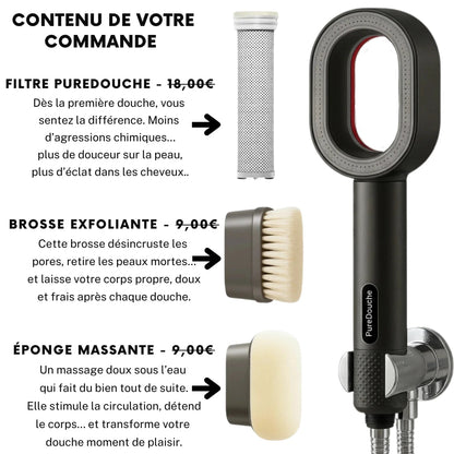 PureDouche® : Stoppez les dégâts invisibles causés par votre eau.
