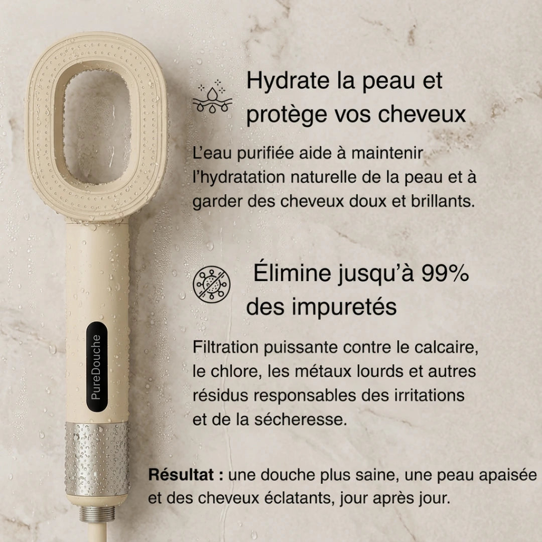 PureDouche® : Stoppez les dégâts invisibles causés par votre eau.